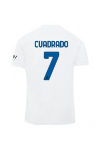 Inter Milan Juan Cuadrado #7 Jalkapallovaatteet Vieraspaita 2023-24 Lyhythihainen